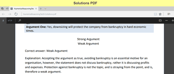 Watson glaser practice test image