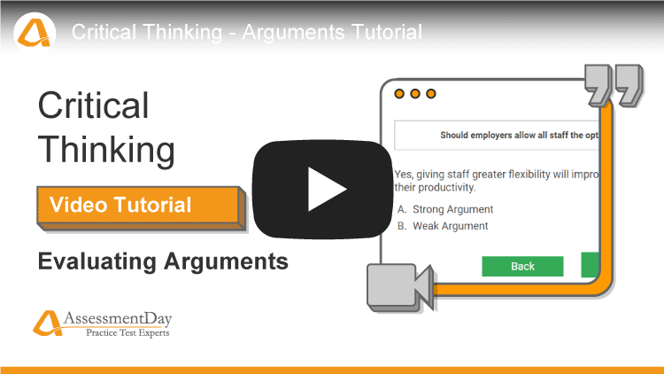 watson glaser critical thinking appraisal practice test youtube video
