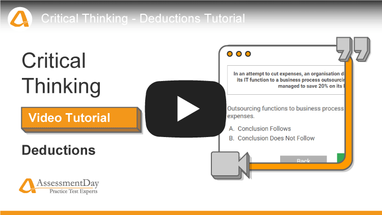watson glaser critical thinking appraisal practice test youtube video
