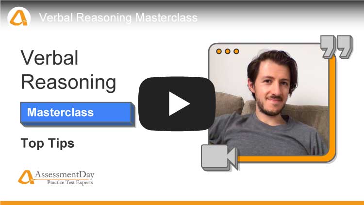 verbal reasoning youtube tutorial video screenshot tips